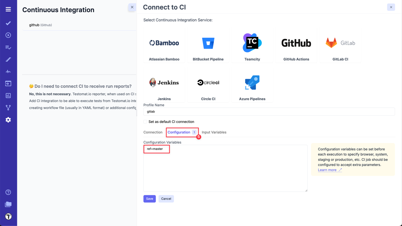 Testomatio - GitLab